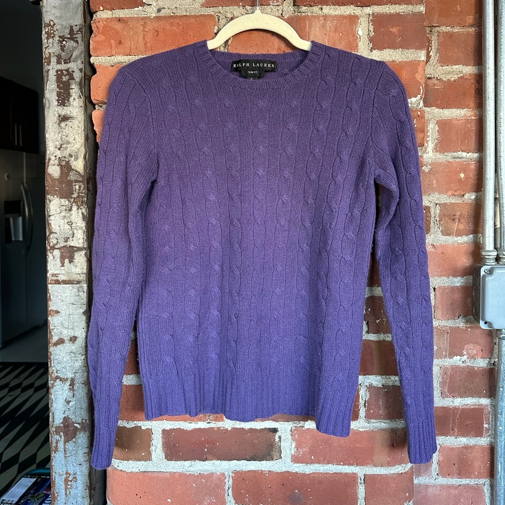 Ralph Lauren Purple Crewneck Sweater